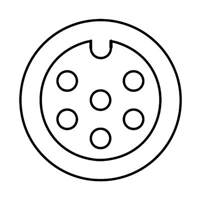 M8 connector, 2~6 Pins, Male Type