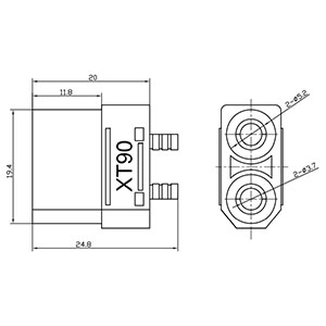 RC Battery Energy Connector XT90H