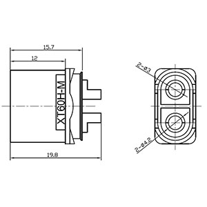 RC Battery Energy Connector XT60HM