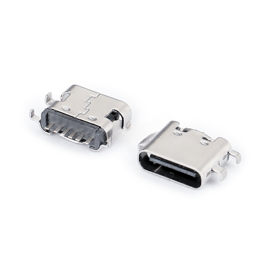 USB Type C Female Connector,Female,6P