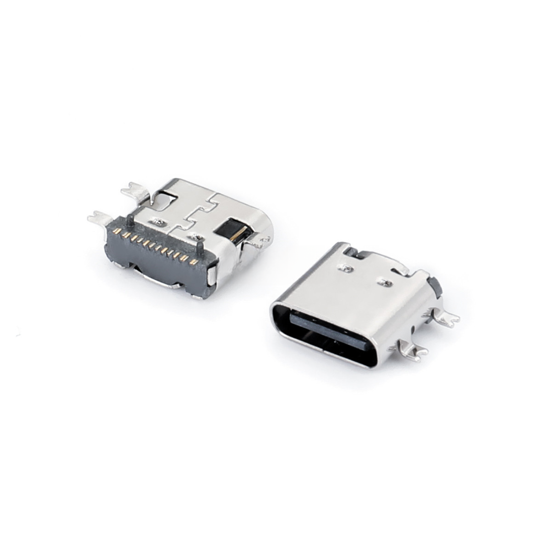 USB Type C Female Connector, Female,16P