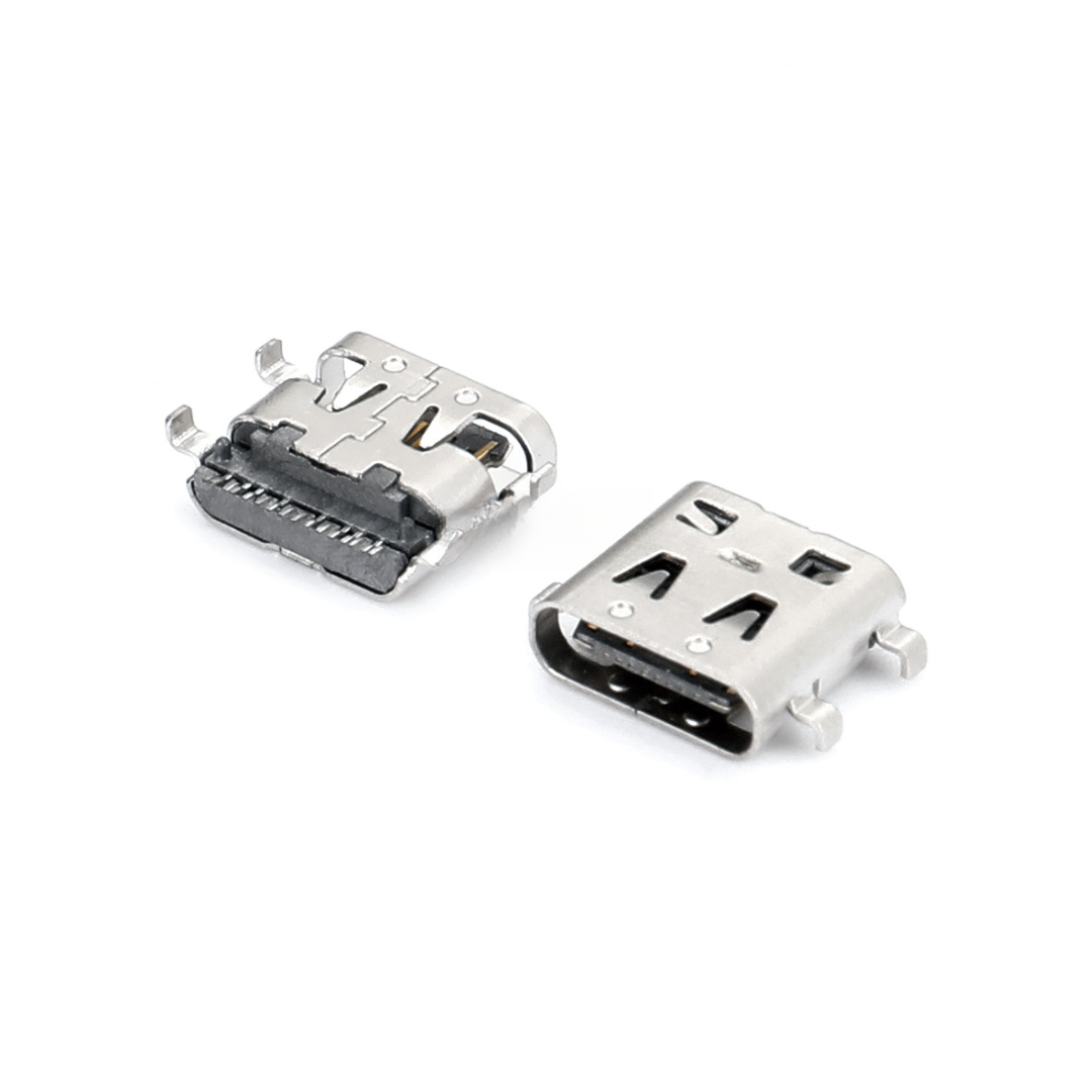USB Type C Female Connector, Female,16P
